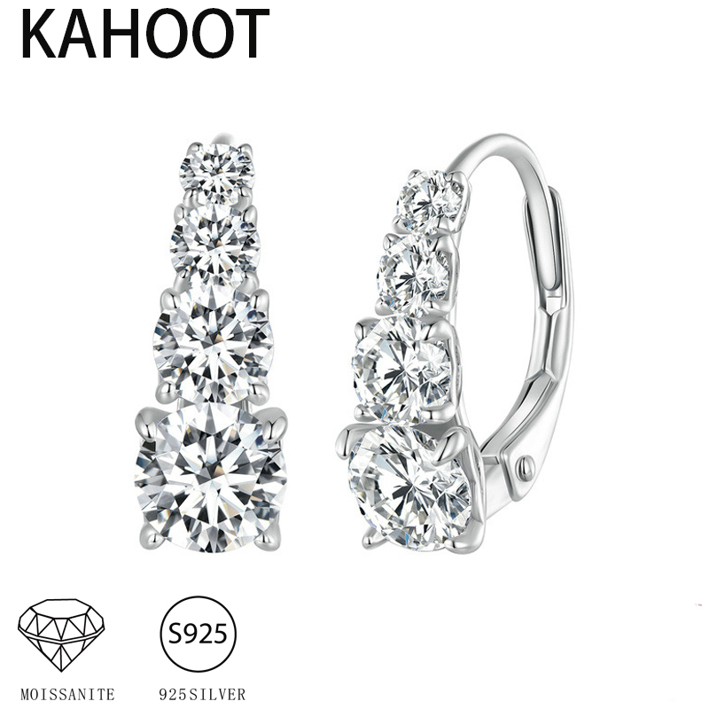 Body Jewelry Diamond - S925 prata 1.8ct moissanite brincos personalizado