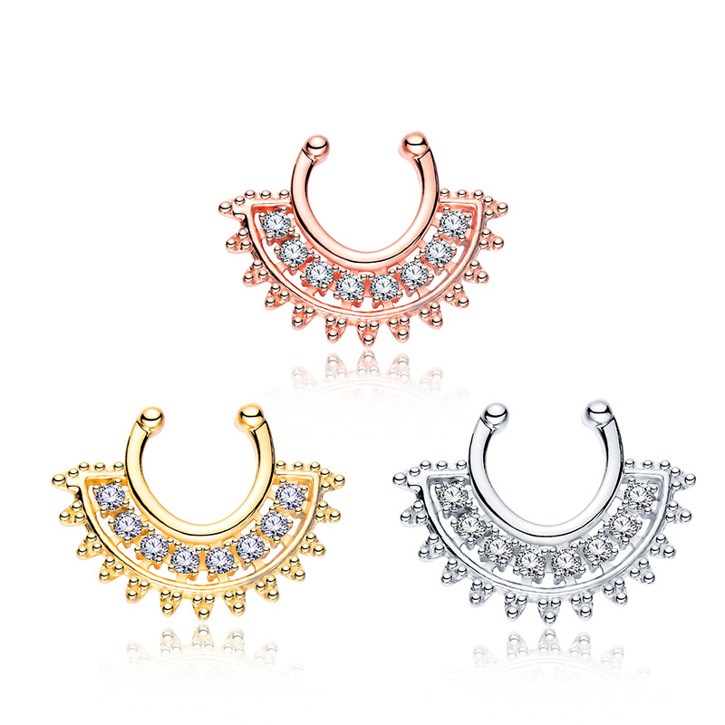 Body Jewelry Metal Types - 1 pçs tipo u falso septo