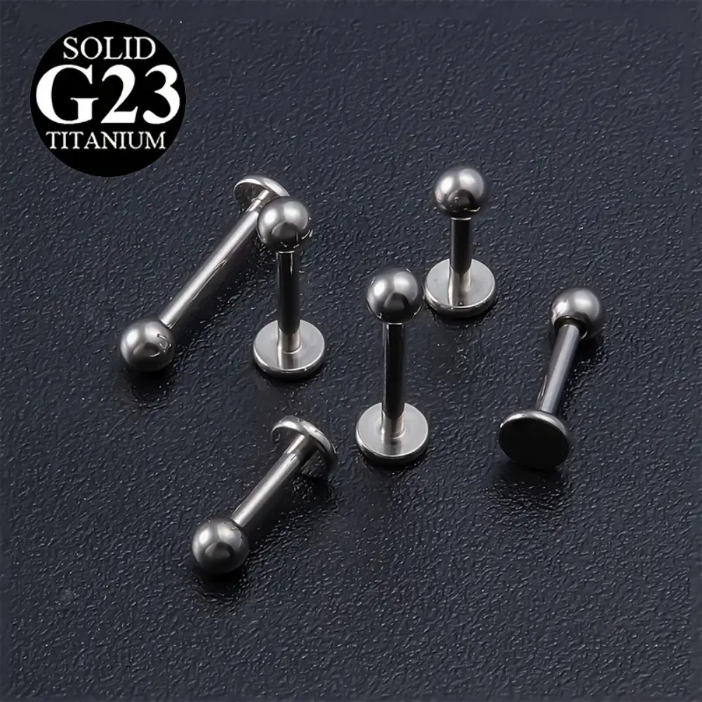 Body Jewelry Internally Threaded - 10 pçs g23 titânio rosqueado internamente