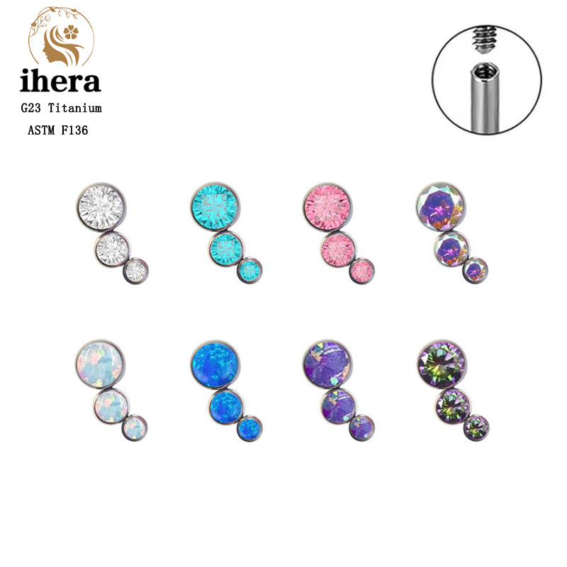 Body Jewelry Internally Threaded - Brinco de Titânio G23 Redondo com