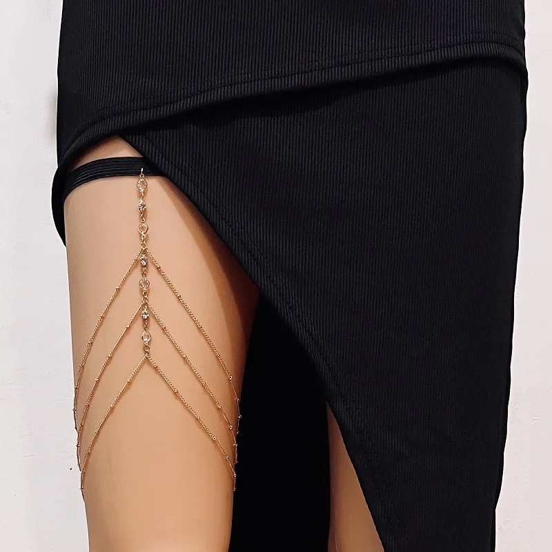 Body Jewelry Leg Chain - Moda verão boêmio coxa corrente simples