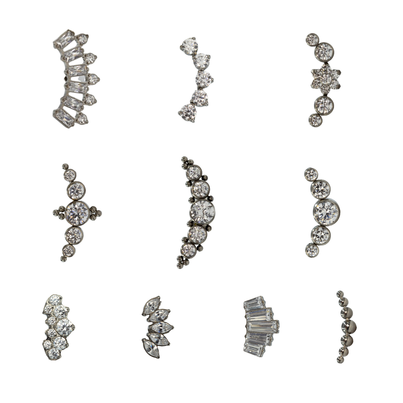 Body Jewelry Internally Threaded - 16g grau de implante titânio astm