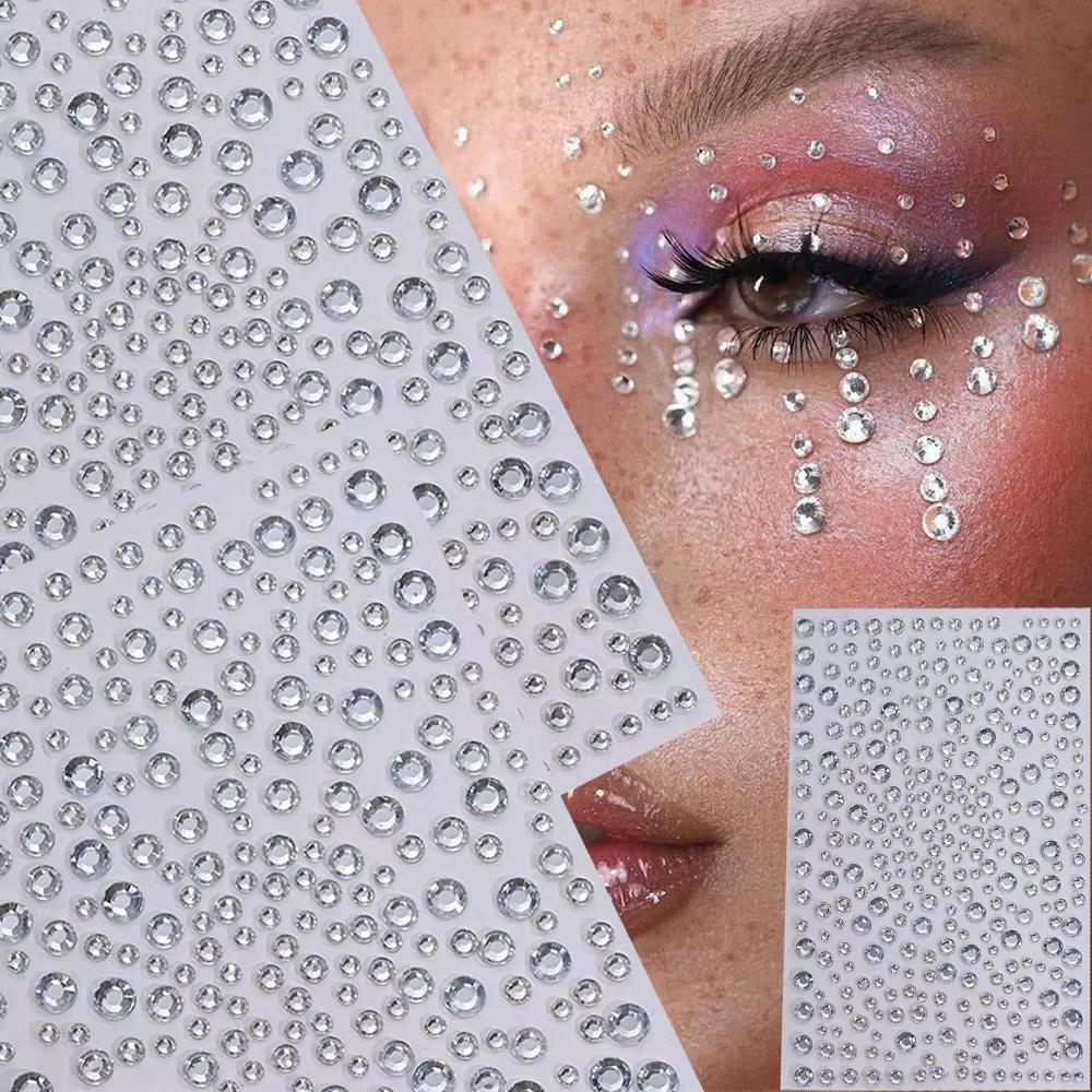Body Jewelry Diamond - 1 folha de adesivos de strass