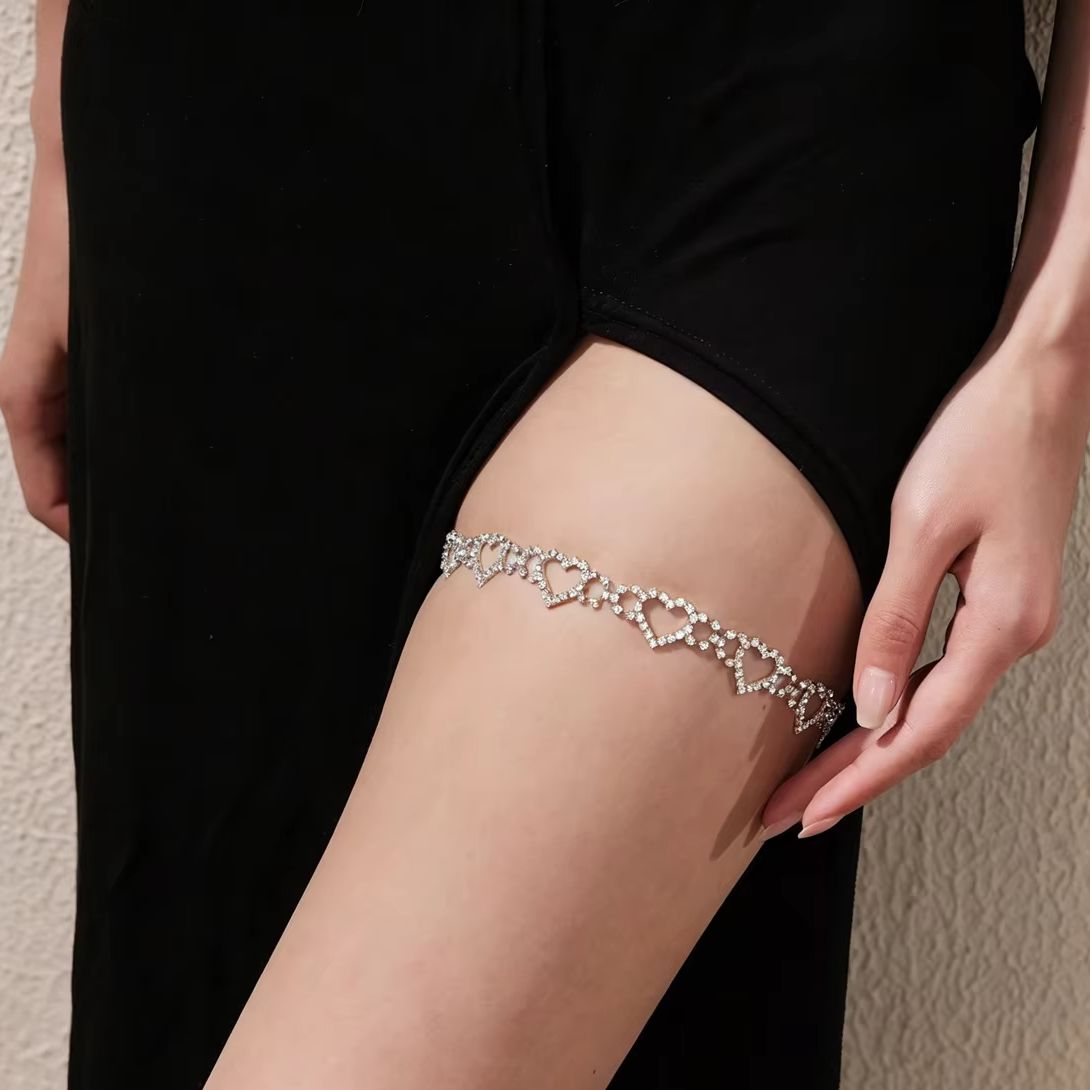 Body Jewelry Leg Chain - Corrente de Perna com Coração e