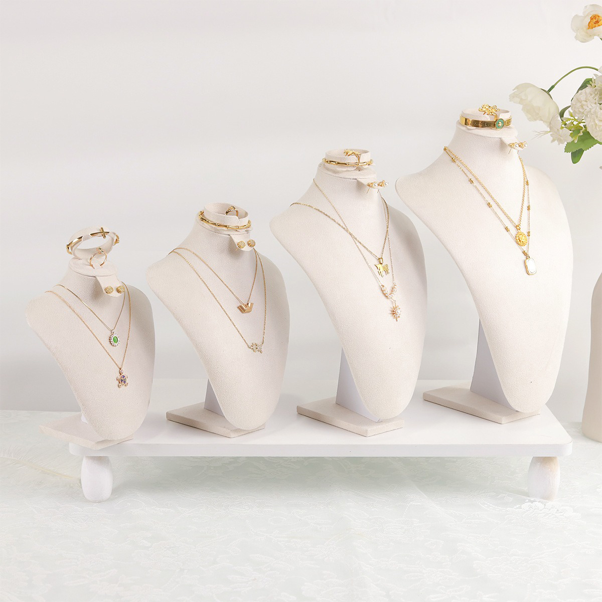 Body Jewelry Display Case - Busto de exibição de joias de