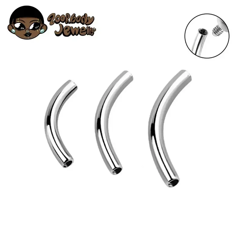 Body Jewelry Internally Threaded - 10 Pçs/lote ASTM F136 Rosca Interna