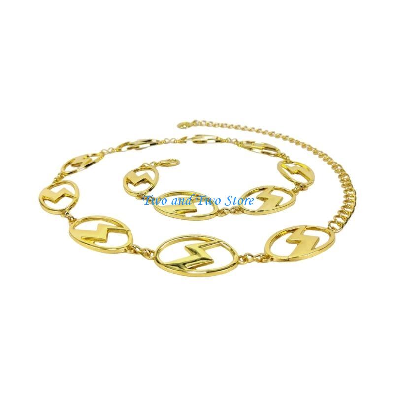 Body Jewelry Dress - Hx6f corrente cintura com relâmpagos, corrente