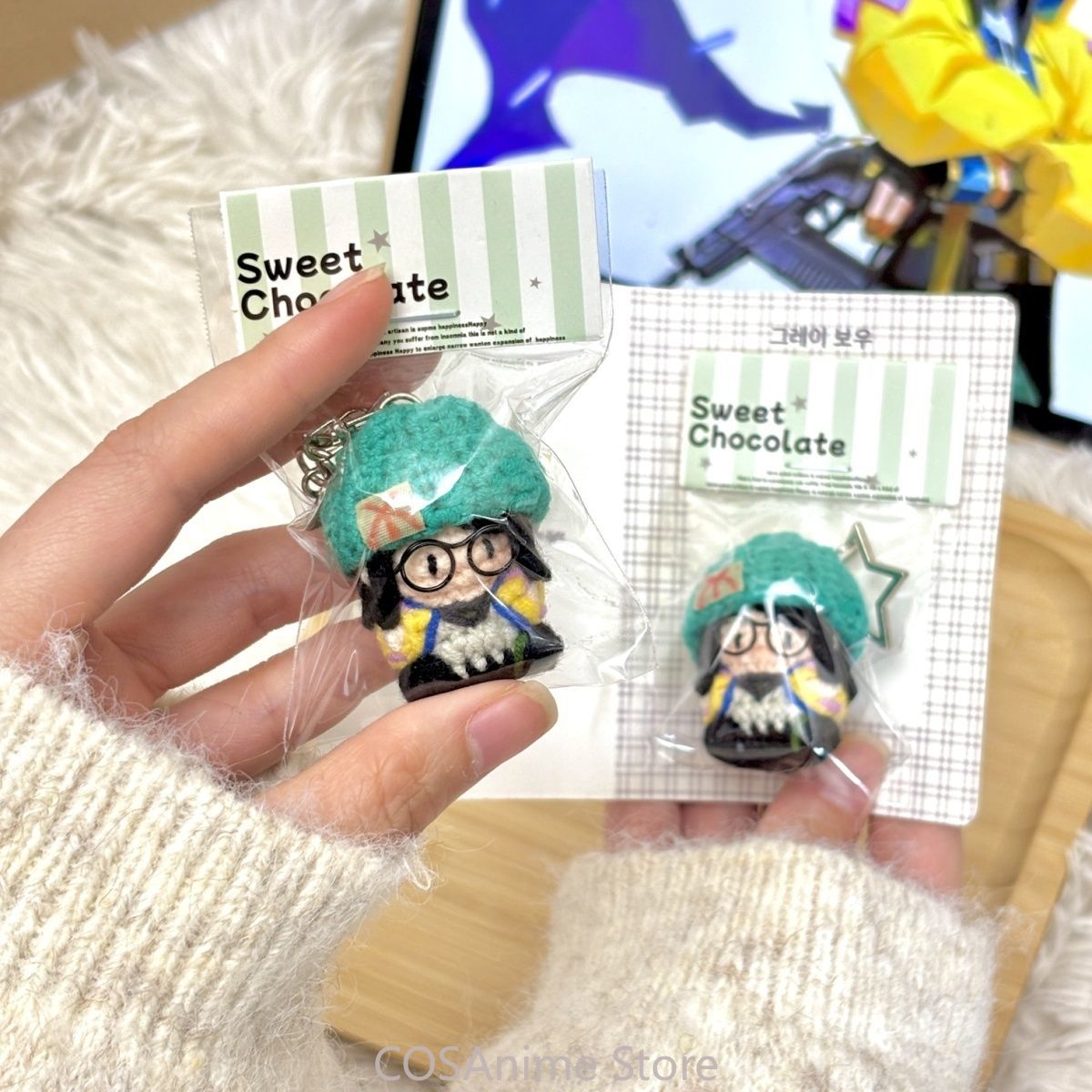 Body Jewelry Beach - VALORANT Killjoy Game Cosplay Mini Pelúcia