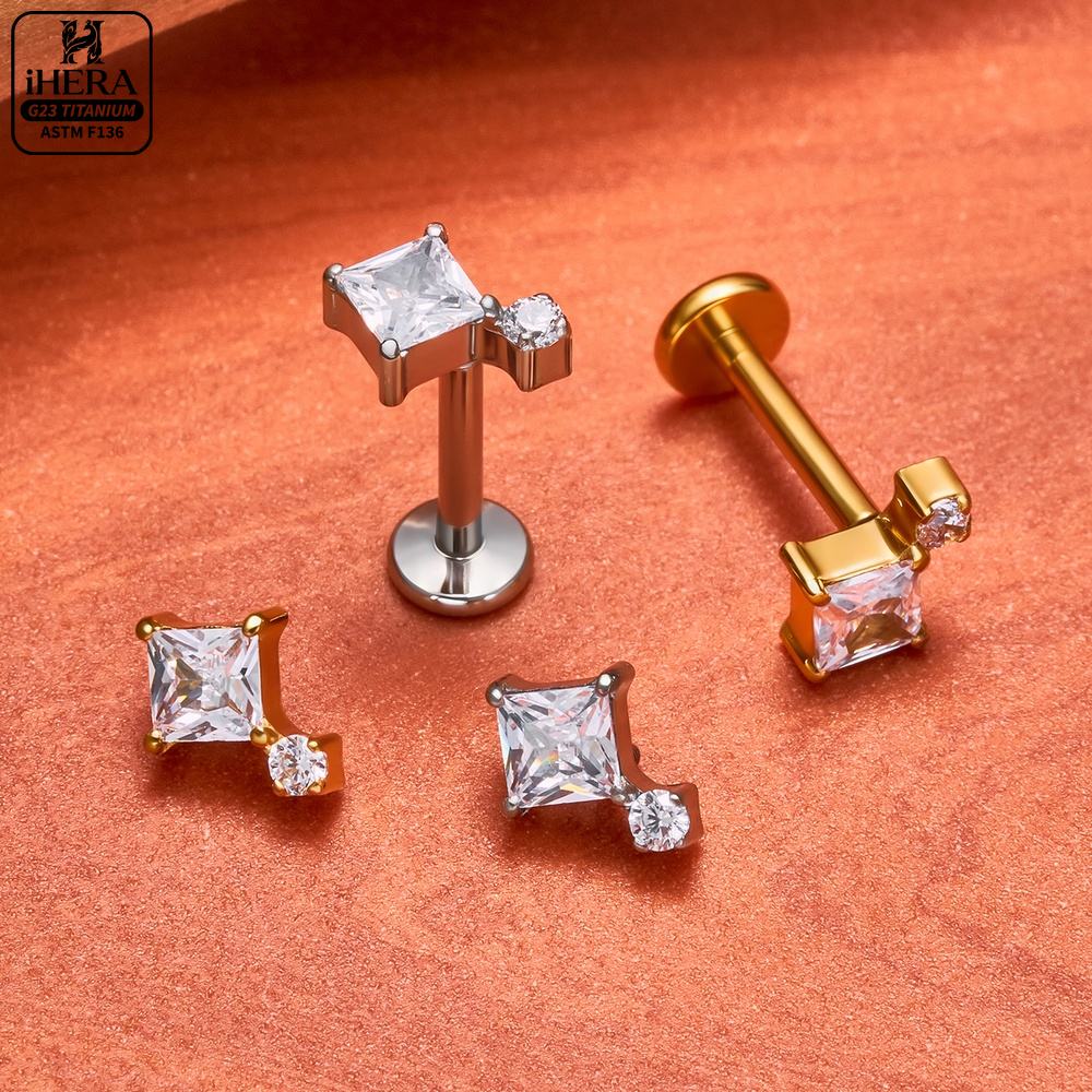 Piercing de Titânio F136 para  - Body Jewelry Vertical Labret avaliação e preço
