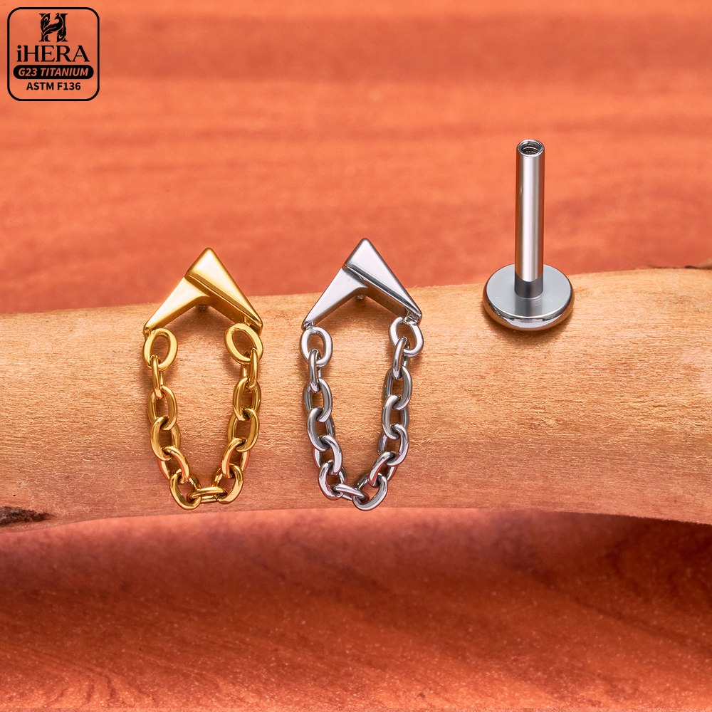 Piercing Labret de Titânio G23 - Flat Back Labret Stud avaliação e preço