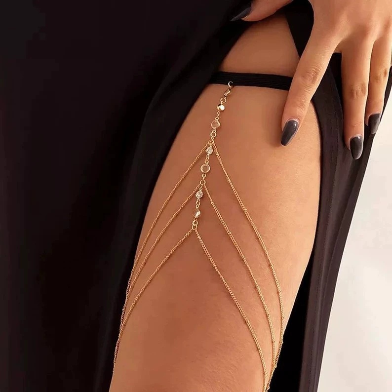 2025 novas mulheres boêmio cox - Body Jewelry Leg Chain avaliação e preço