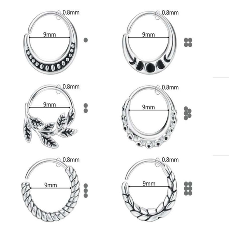 6 peças de acessórios para ane - Body Jewelry Metal Types avaliação e preço