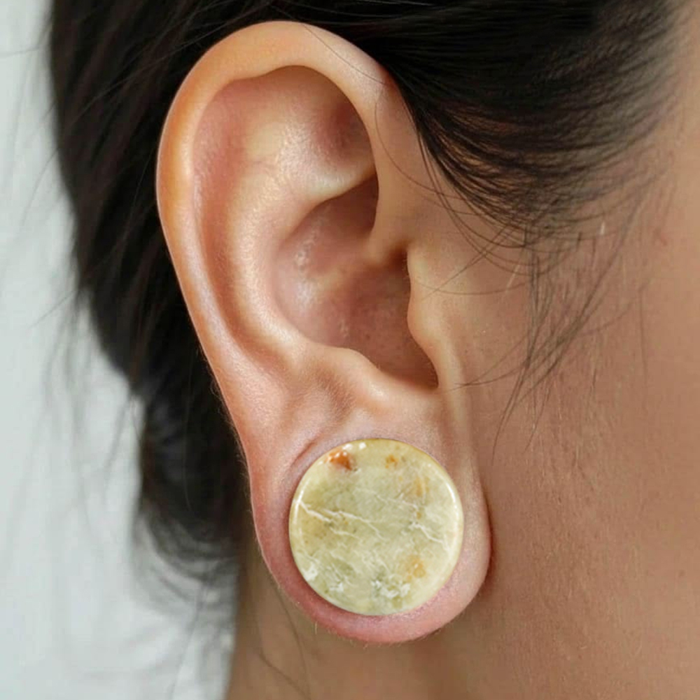 1-2 Peças Túnel de Orelha de P - Yellow Body Jewelry avaliação e preço