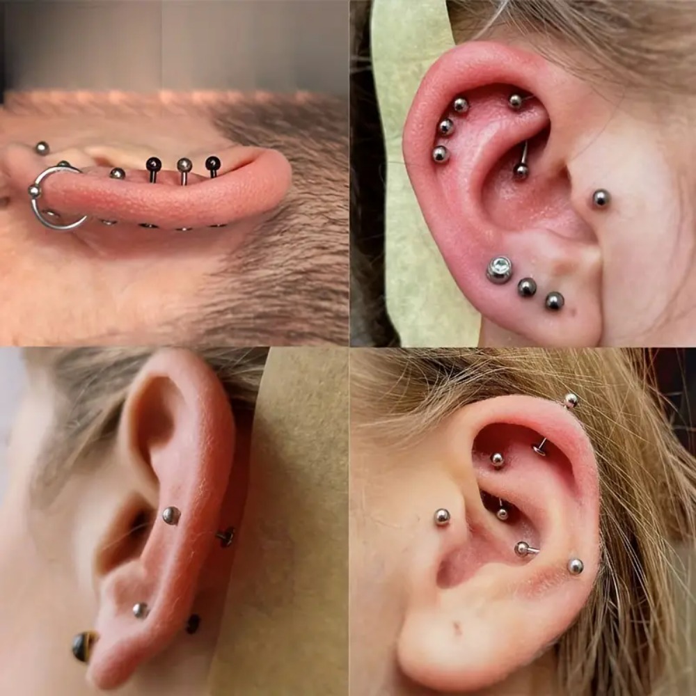 10 pçs g23 titânio rosqueado i - Body Jewelry Internally Threaded avaliação e preço