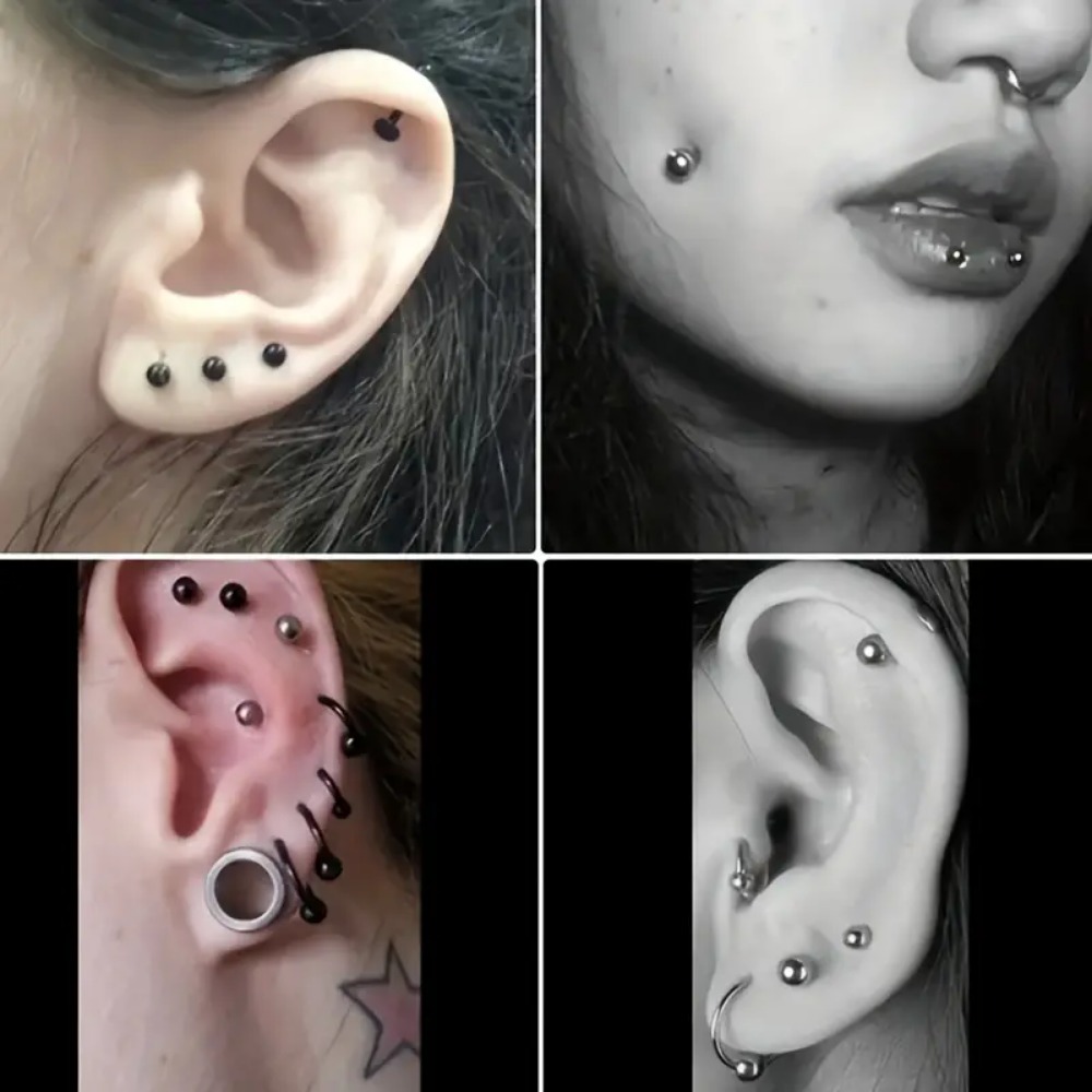 10 pçs g23 titânio rosqueado i - Body Jewelry Internally Threaded avaliação e preço