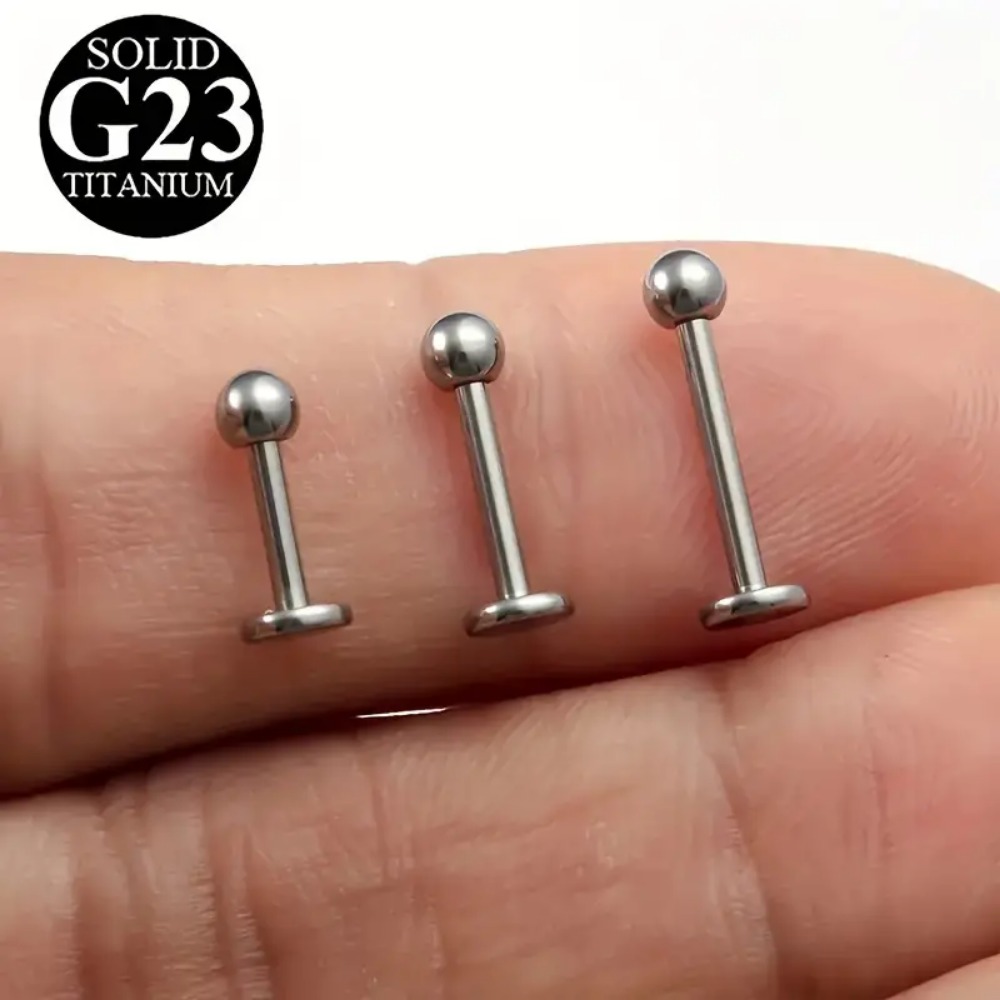 10 pçs g23 titânio rosqueado i - Body Jewelry Internally Threaded avaliação e preço