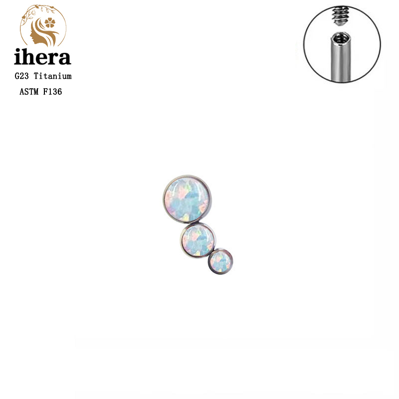 Brinco de Titânio G23 Redondo  - Body Jewelry Internally Threaded avaliação e preço