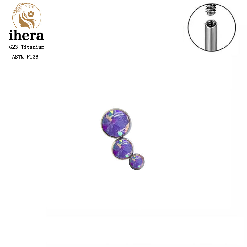 Brinco de Titânio G23 Redondo  - Body Jewelry Internally Threaded avaliação e preço