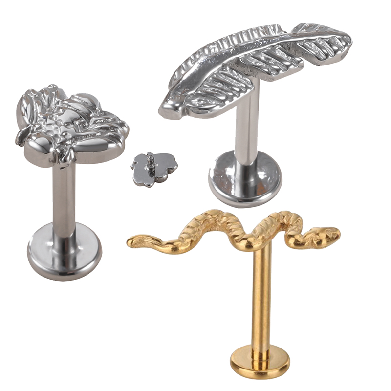 G23 titânio cobra/abeja/pena/t - Body Jewelry Metal Types avaliação e preço