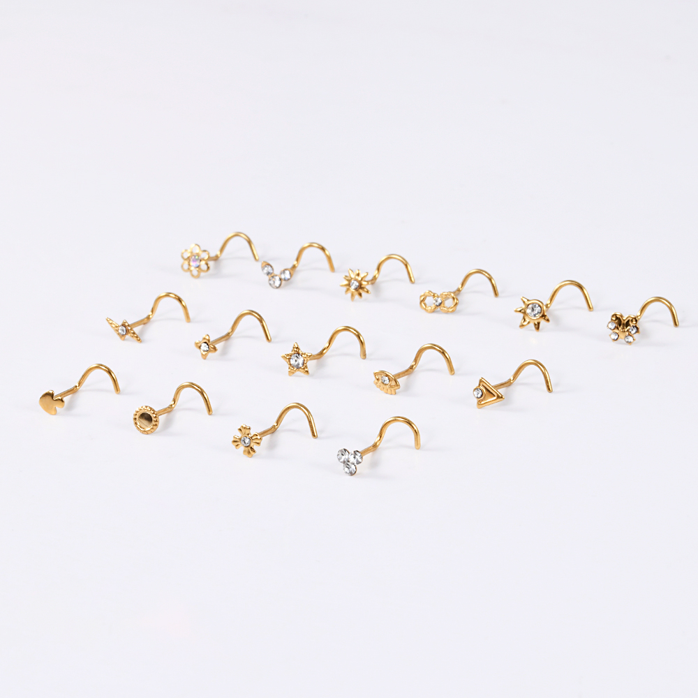 1-15 pçs de aço inoxidável nar - Body Jewelry Etc avaliação e preço