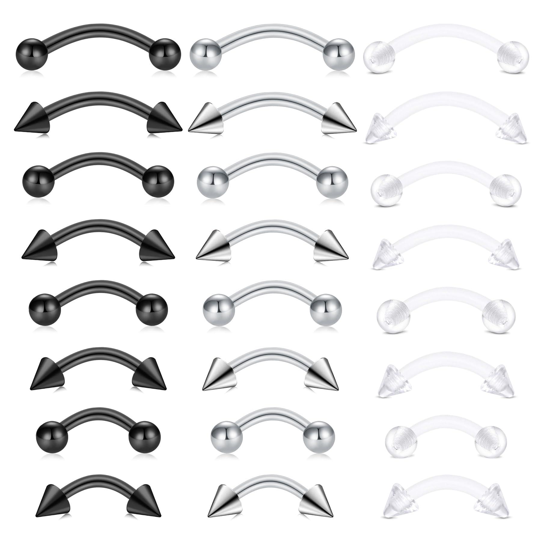 24 peças de Joias para Piercin - Body Jewelry Vertical Labret avaliação e preço