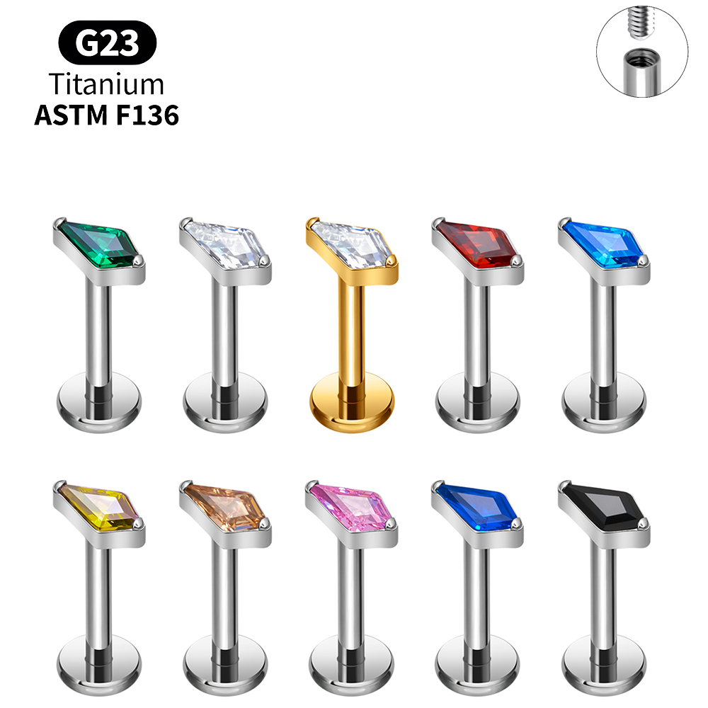 Conjunto de Piercings Labret d - Body Jewelry Vertical Labret avaliação e preço