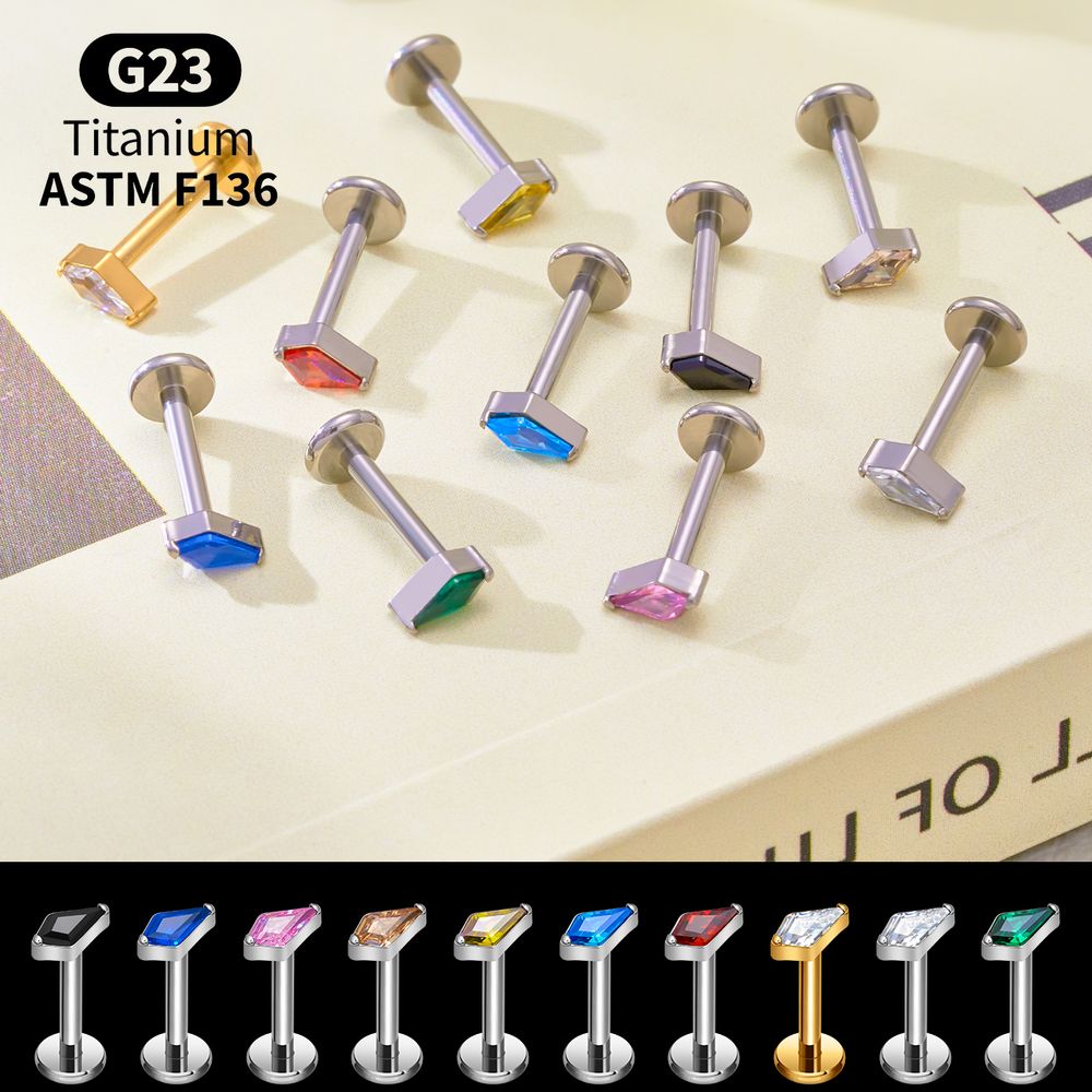 Conjunto de Piercings Labret d - Body Jewelry Vertical Labret avaliação e preço