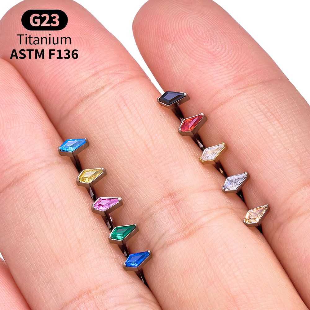 Conjunto de Piercings Labret d - Body Jewelry Vertical Labret avaliação e preço