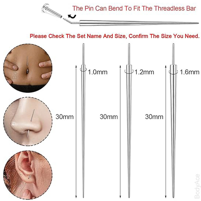 Agulhas de piercing de titânio - Body Jewelry Metal Types avaliação e preço