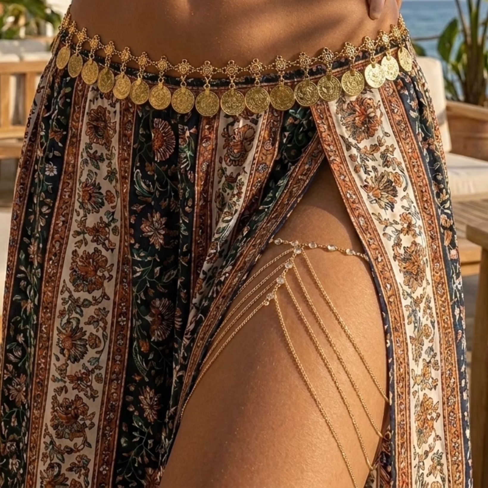 Corrente de Perna Multicamadas - Body Jewelry Leg Chain avaliação e preço