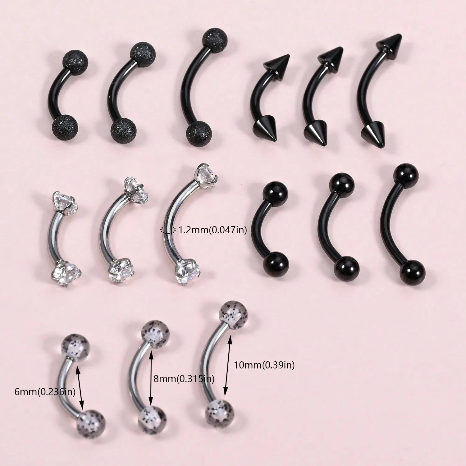 15 Peças 16g Joias para Pierci - Body Jewelry Vertical Labret avaliação e preço