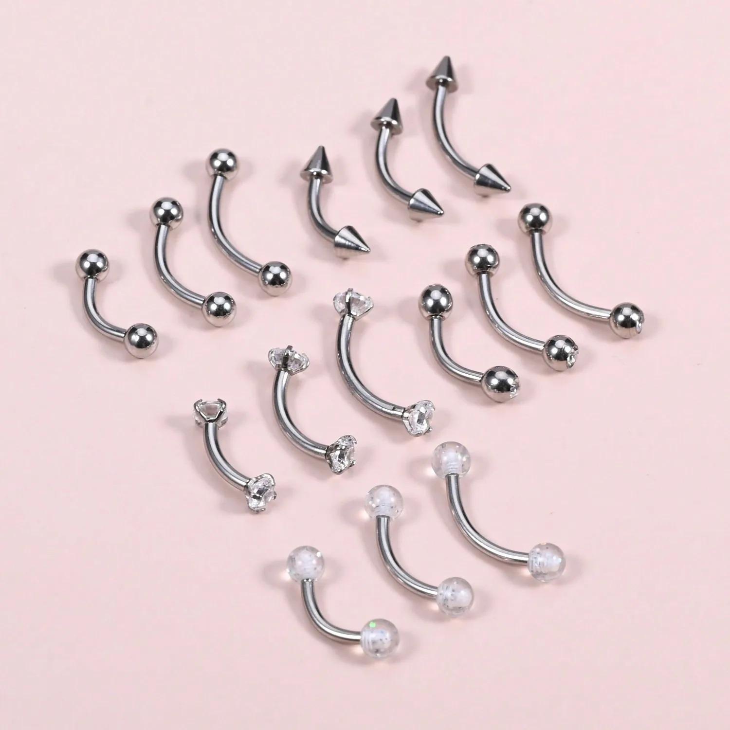 15 Peças 16g Joias para Pierci - Body Jewelry Vertical Labret avaliação e preço