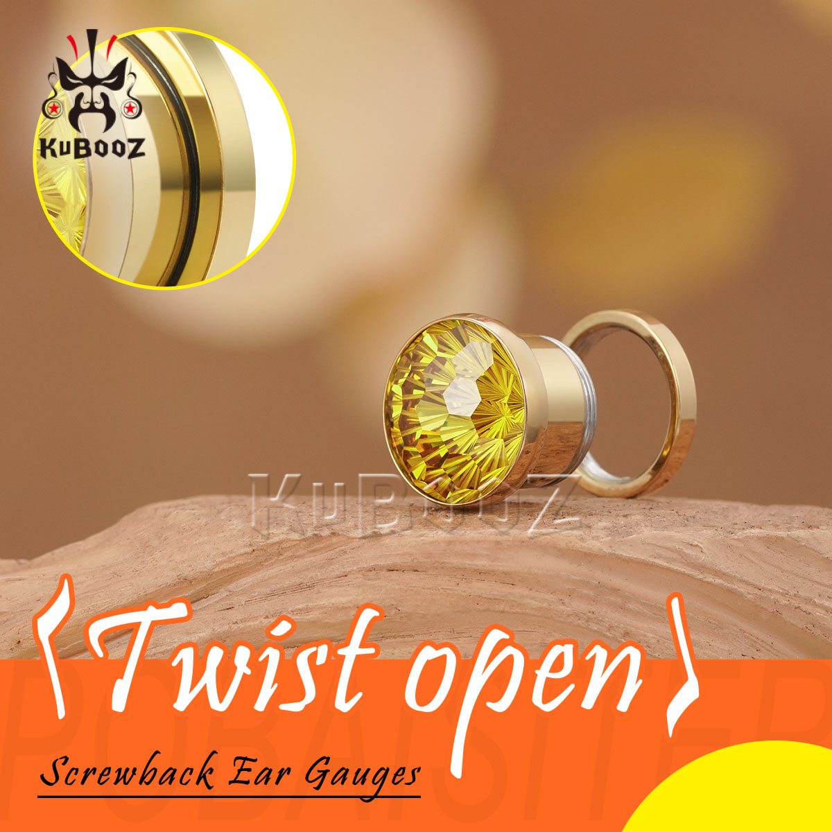 2 pçs brilhante cristal amarel - Yellow Body Jewelry avaliação e preço