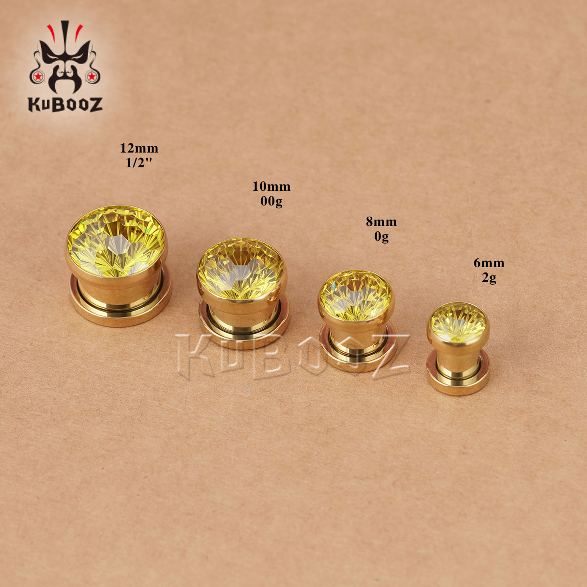 2 pçs brilhante cristal amarel - Yellow Body Jewelry avaliação e preço