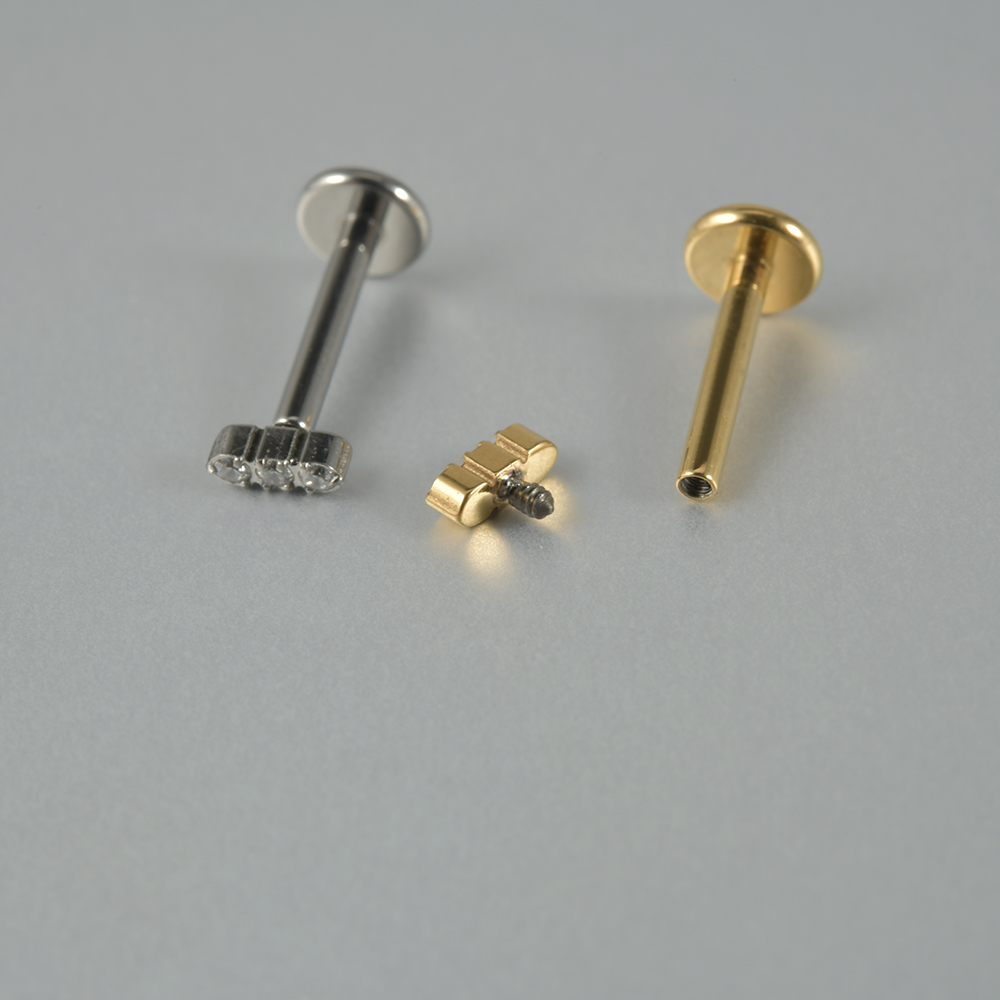 Dreamlee g23 parafuso interno  - Flat Back Labret Stud avaliação e preço