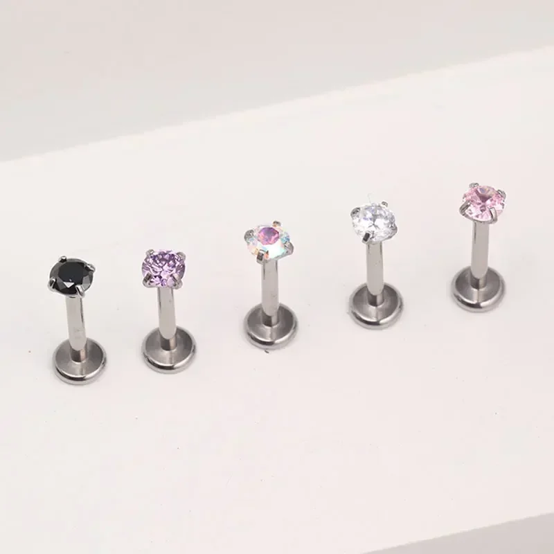 1 peça piercing de titânio g23 - Body Jewelry Internally Threaded avaliação e preço