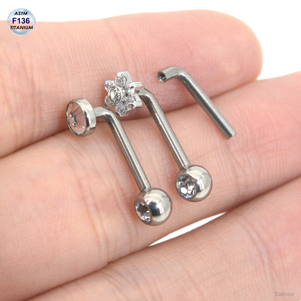 1 Peça Piercing VCH Feminino p - Body Jewelry Vertical Labret avaliação e preço