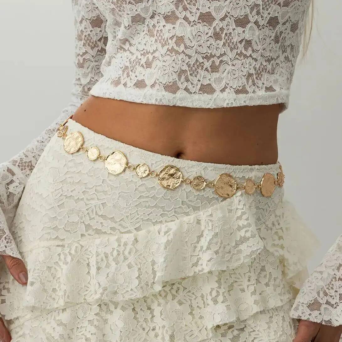Punk cor de ouro redondo barri - Body Jewelry Dress avaliação e preço