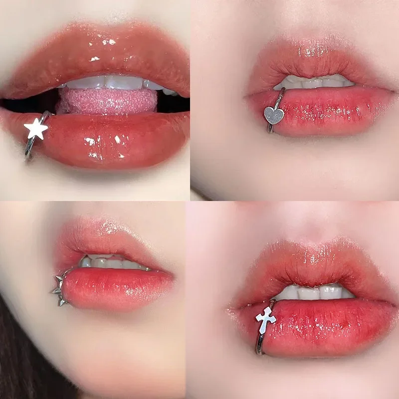 Anel labial de aço inoxidável, - Body Jewelry Vertical Labret avaliação e preço