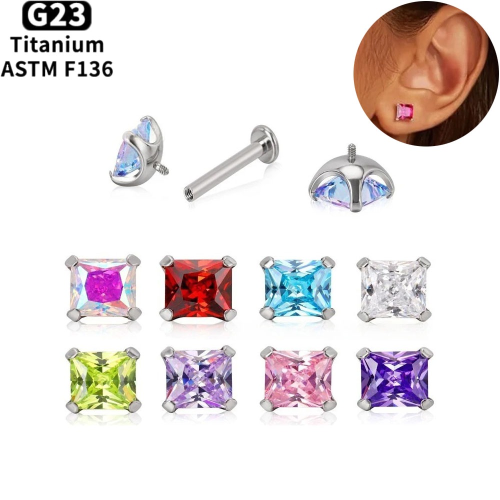 Piercings de titânio ASTM F136 - Body Jewelry Internally Threaded avaliação e preço