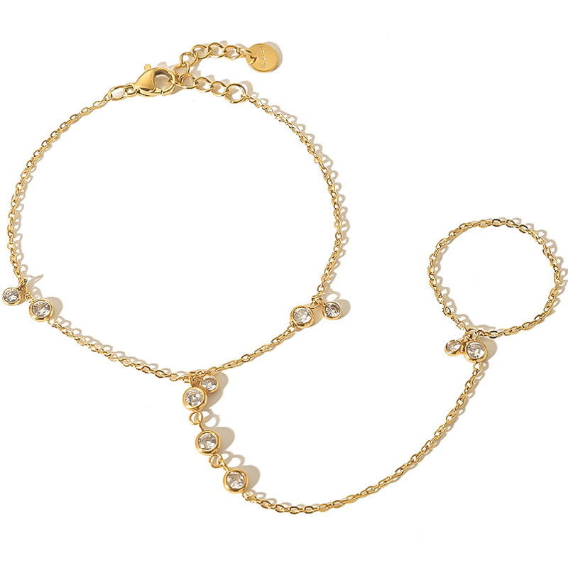 Pulseira de corrente de mão de - Yellow Body Jewelry avaliação e preço