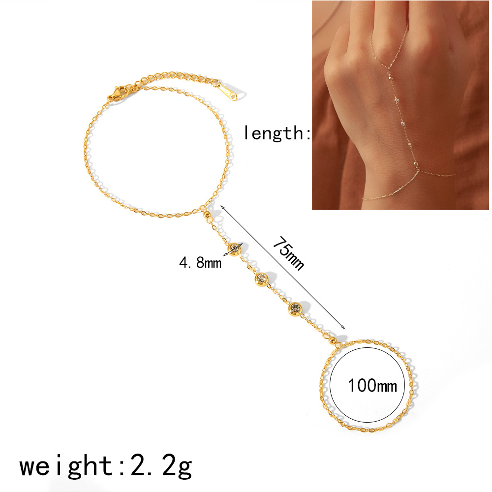Pulseira de corrente de mão de - Yellow Body Jewelry avaliação e preço