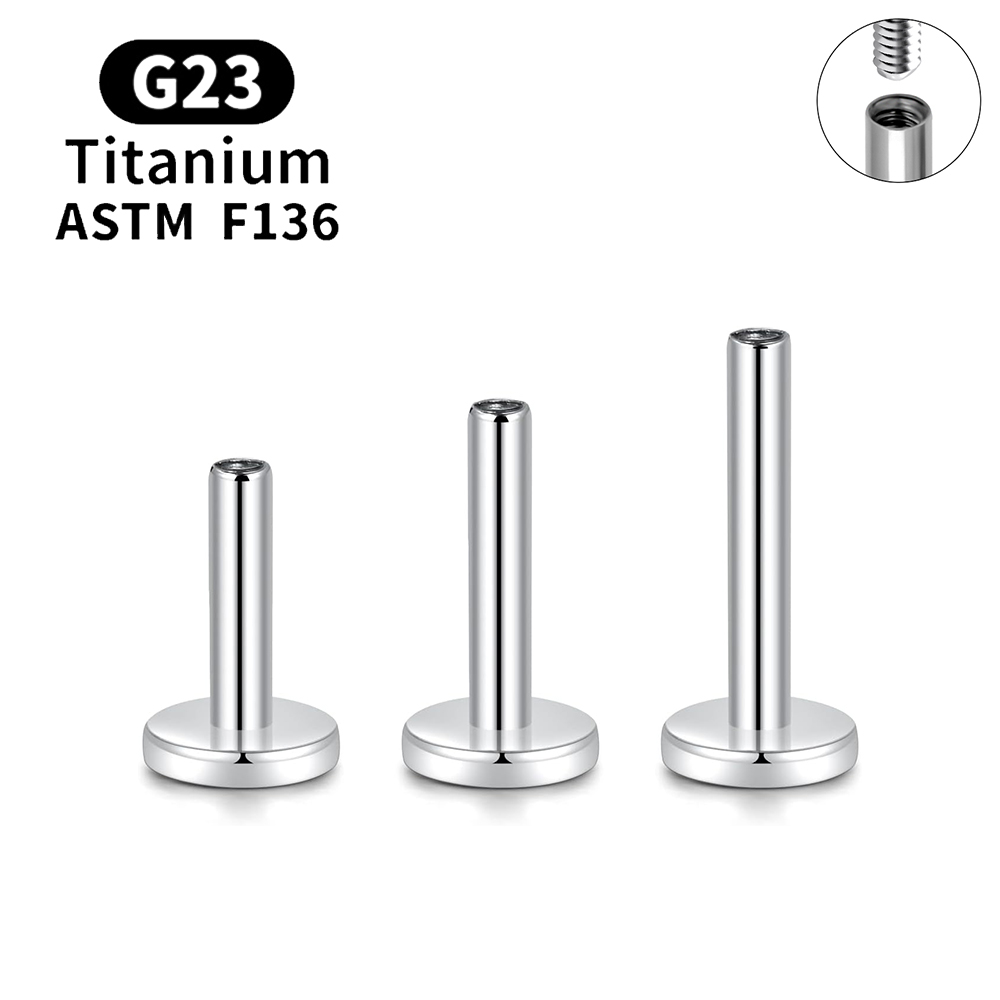 10 pçs g23 piercing de titânio - Body Jewelry Internally Threaded avaliação e preço