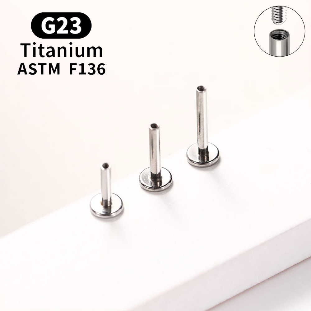 10 pçs g23 piercing de titânio - Body Jewelry Internally Threaded avaliação e preço