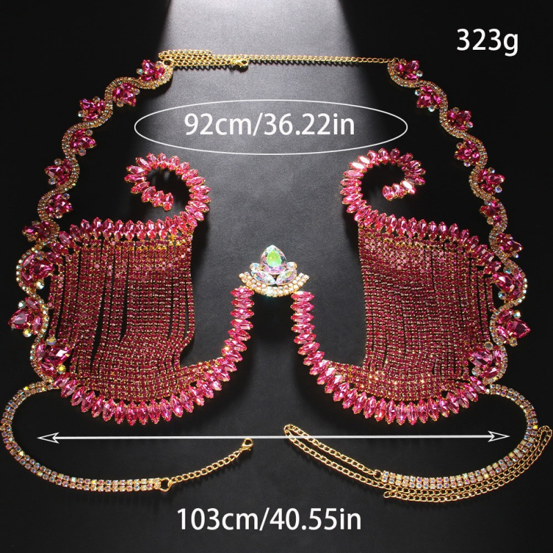 Mulheres corpo peito corrente  - Body Jewelry Metal Types avaliação e preço