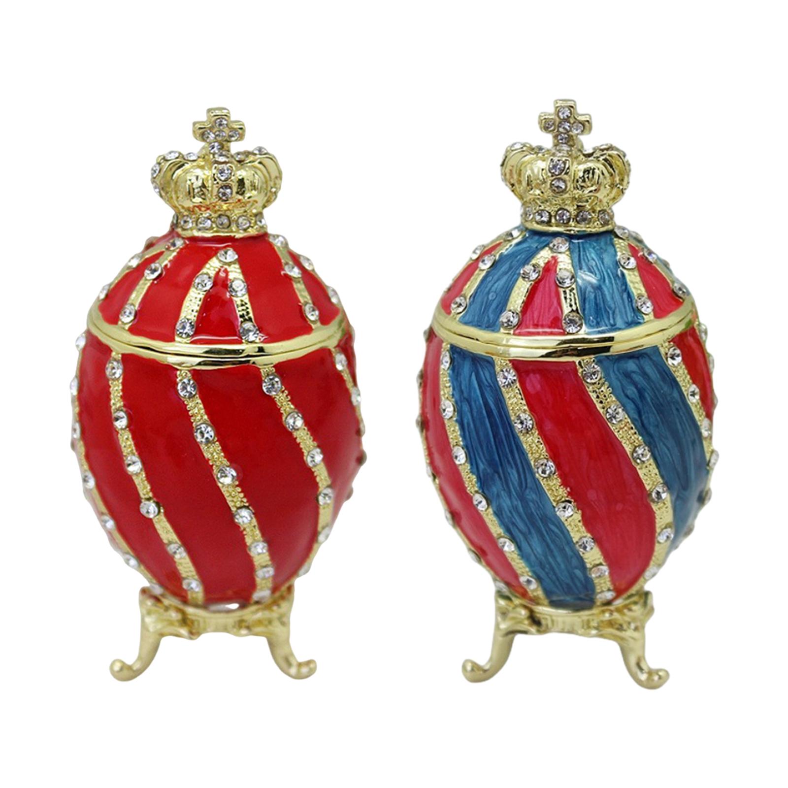 Fabergé ovo trinket caixa reci - Body Jewelry Display Case avaliação e preço