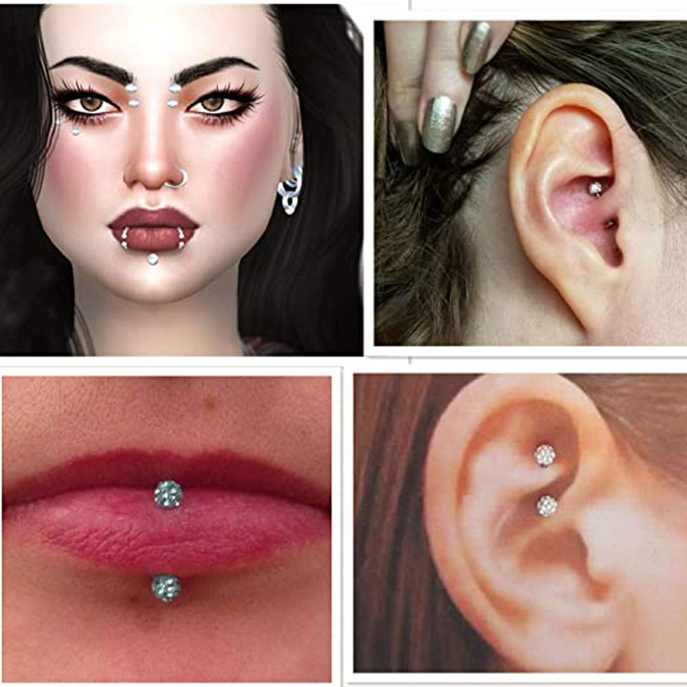 Anéis Piercing Vertical, Hélic - Body Jewelry Vertical Labret avaliação e preço