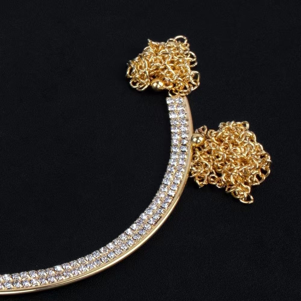 Luxo coração peito apoio corpo - Body Jewelry Dress avaliação e preço