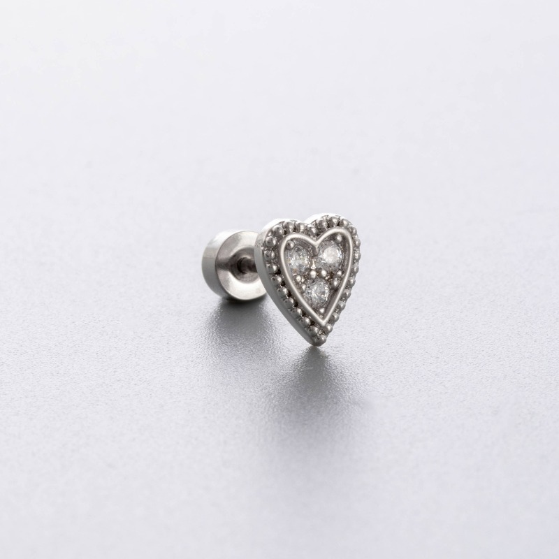 Brincos de Titânio G23 com Zir - Flat Back Labret Stud avaliação e preço