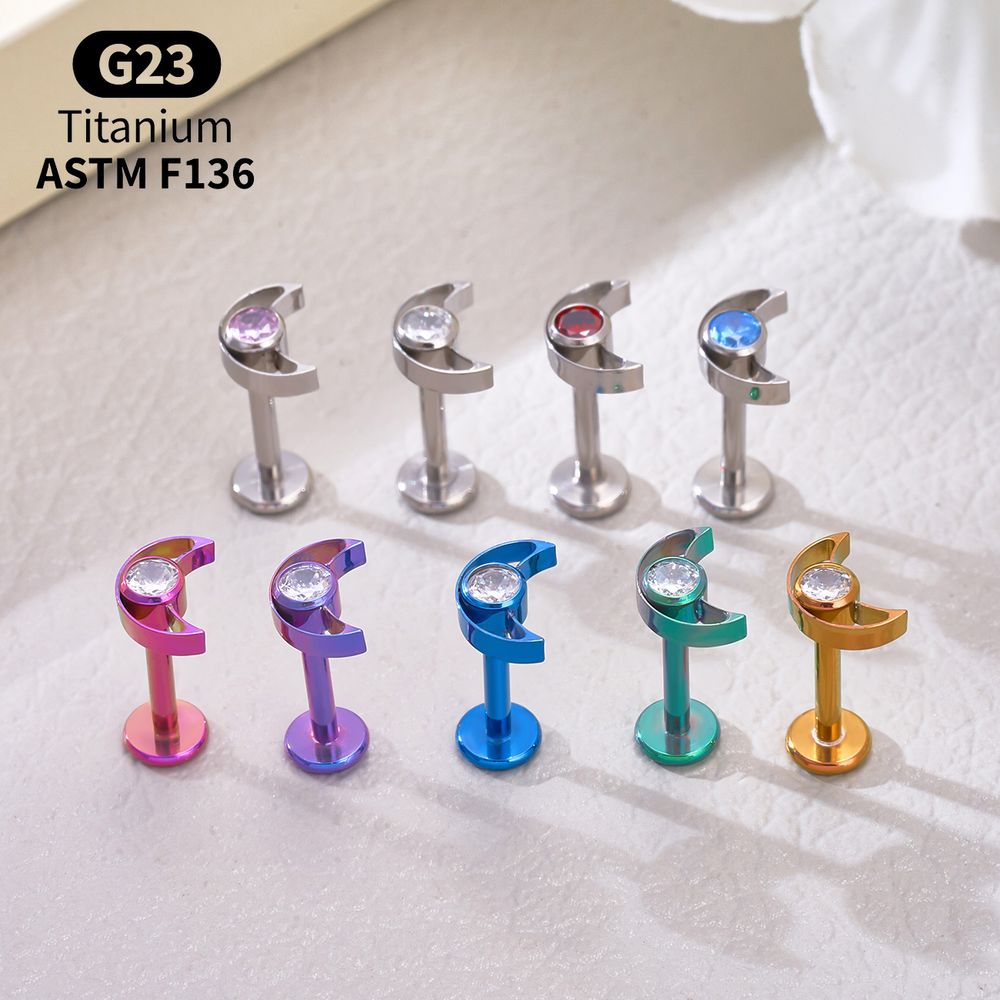 Piercing Labret G23 Titânio Es - Body Jewelry Vertical Labret avaliação e preço